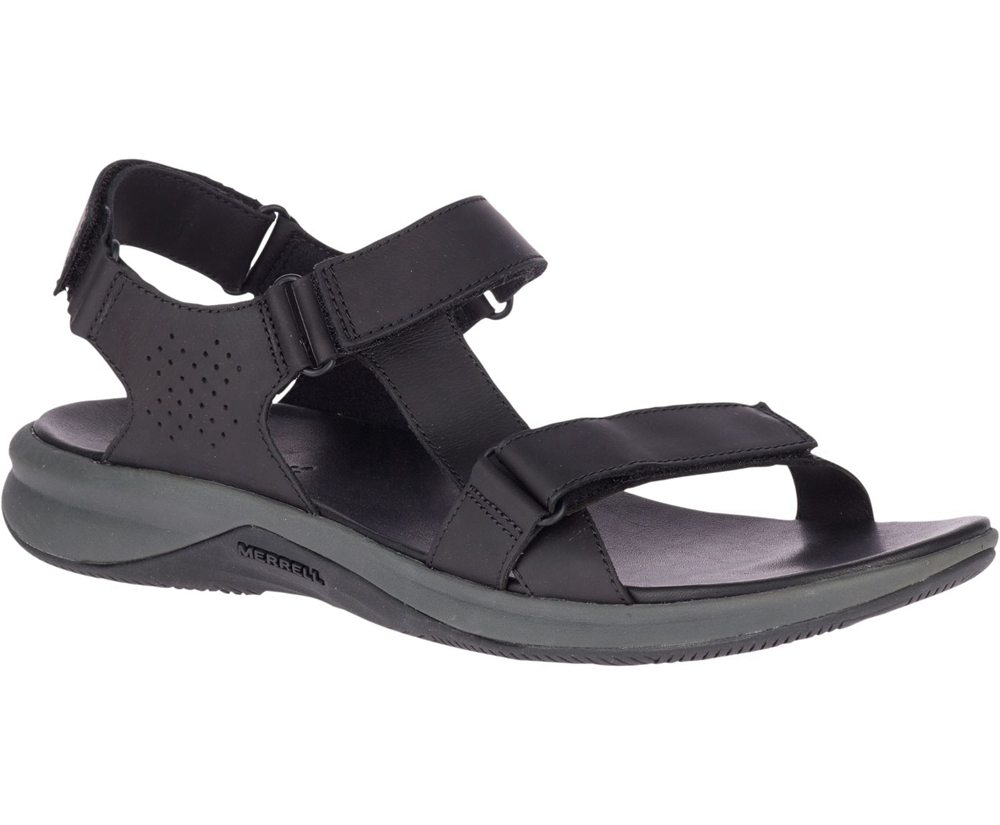 Merrell Sandaler Herre - Tideriser Luna Strap Læder - Sort - RUT107948